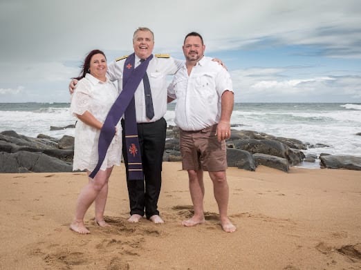 Wedding ceremony by Dr. Gerrit Rademeyer in Umzinto